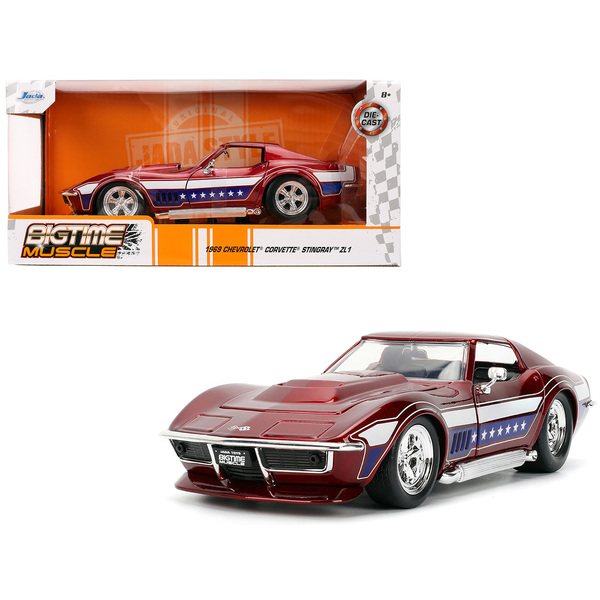 Jada 1969 Corvette Stingray ZL1 1/24 Red Stars & Stripes