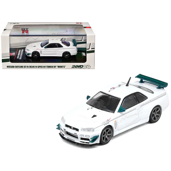 Inno Models 1/64 R34 GT-R "Tuned by Mine's" White