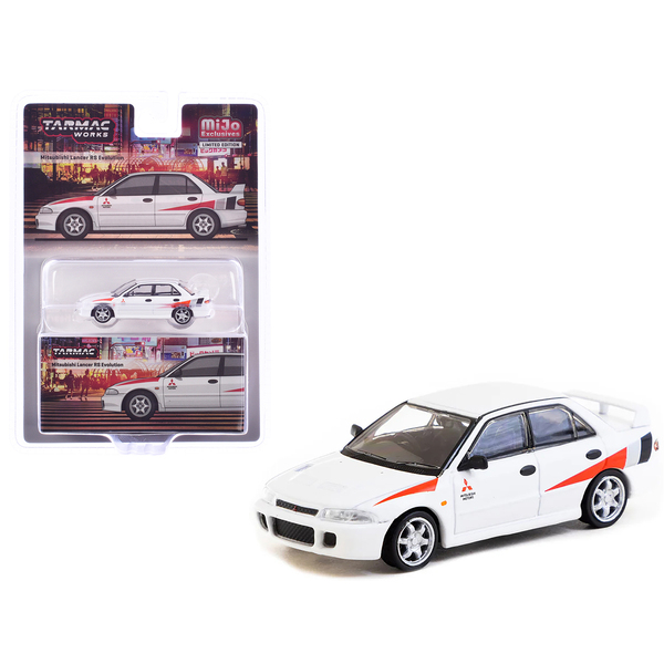 Tarmac Works 1/64 Mitsubishi Lancer RS Evo RHD White/Red