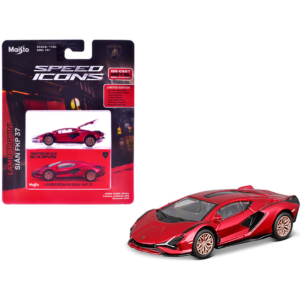 Maisto 1/64 Red Metallic Lamborghini Sian FKP 37