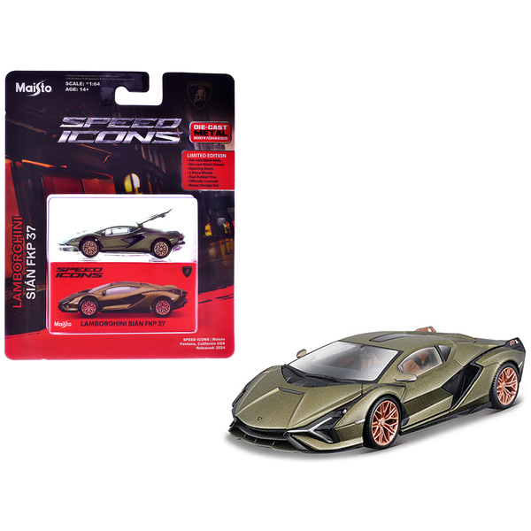 Maisto Lamborghini Sian FKP 37 - Green Metallic 1/64 Model