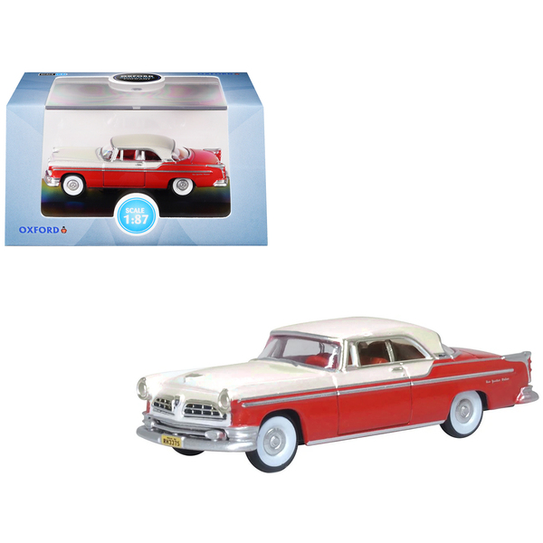 Oxford Diecast 1955 Chrysler New Yorker St. Regis - Tango Red/Platinum