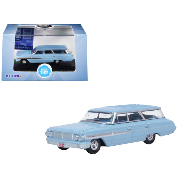Oxford Diecast 1964 Ford Country Sedan - Skylight Blue