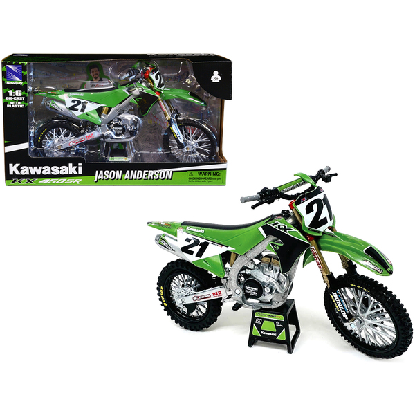 New Ray Kawasaki KX450SR #21 Jason Anderson 1/6 Scale