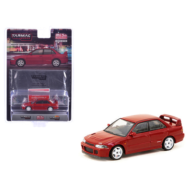 Tarmac Works 1/64 Mitsubishi Lancer Evo II RHD Red