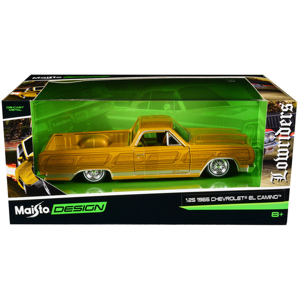Maisto 1965 Chevy El Camino Lowrider 1/25 Gold