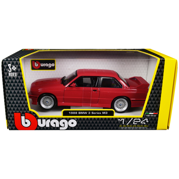 Bburago 1988 BMW M3 E30 Red 1:24 Scale Model