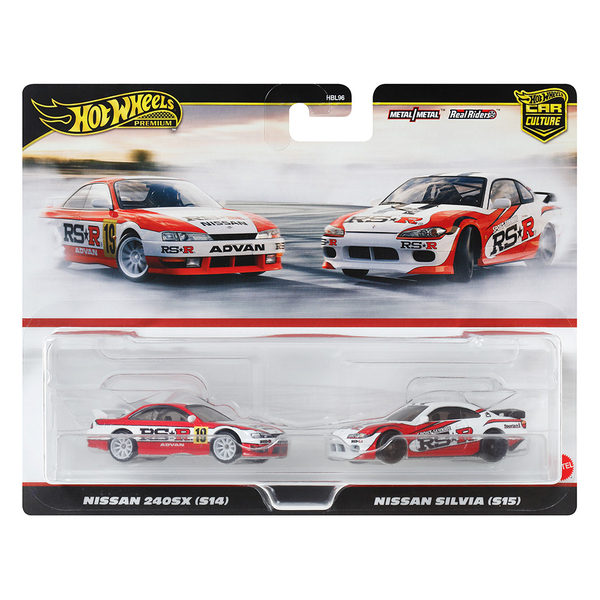 Hot Wheels Nissan 240SX (S14) & Silvia (S15) Car Culture Set