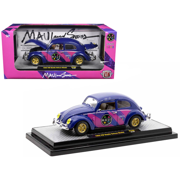 M2 Machines 1952 VW Beetle Deluxe 'Maui & Sons' Purple