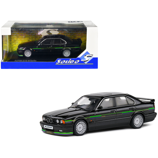 Solido 1994 BMW E34 Alpina B10 BiTurbo Black 1/43 Model