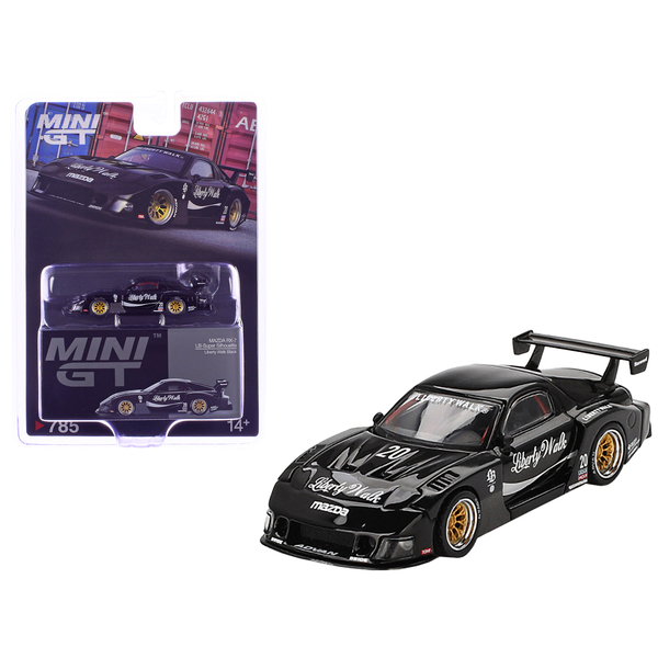 Mini GT Mazda RX-7 LB-Super Silhouette: Black 1/64