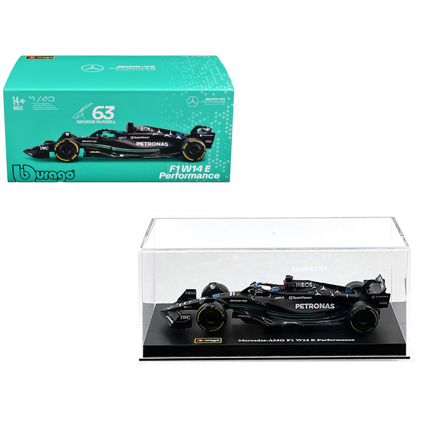 Bburago Mercedes-AMG F1 W14 #63 George Russell w/ Driver 1/43 Car