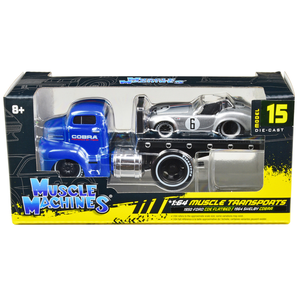 Muscle Machines 1950 Ford COE & Shelby Cobra 1/64