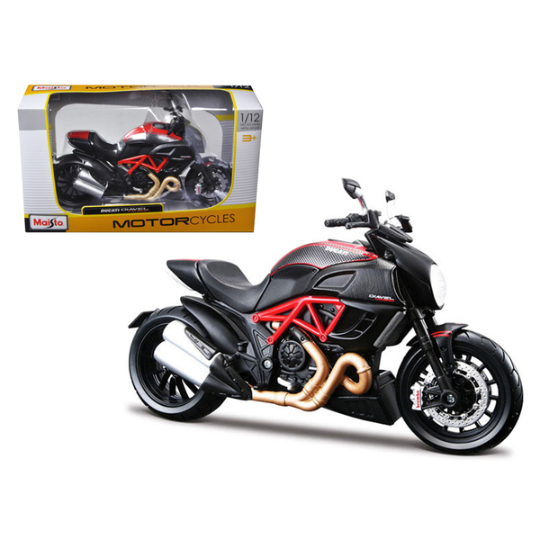 Maisto Ducati Diavel Red/Carbon 1/12 Scale Motorcycle Model