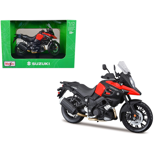 Maisto 1/12 Suzuki V-Strom 1000 Red & Black Motorcycle