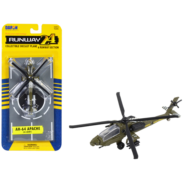 Runway24 Olive Drab Boeing AH-64 Apache Helicopter