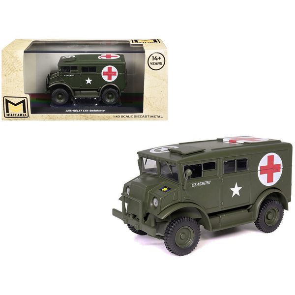 Militaria Die Cast US Army Chevrolet C8A Ambulance 1/43