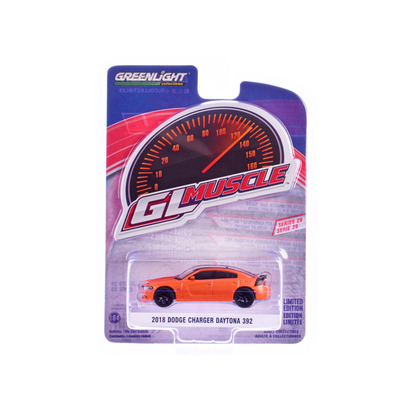 Greenlight 2018 Dodge Charger Daytona 392 - Go Mango Orange 1/64