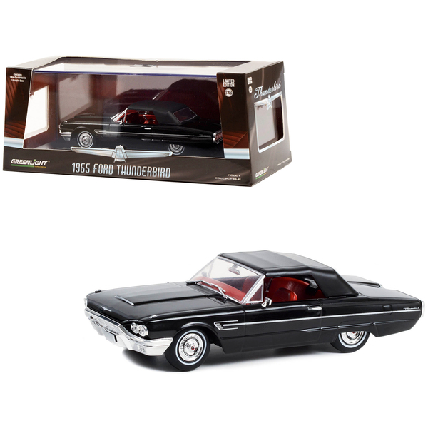 Greenlight 1965 Thunderbird Convertible Raven Black 1/43 Diecast