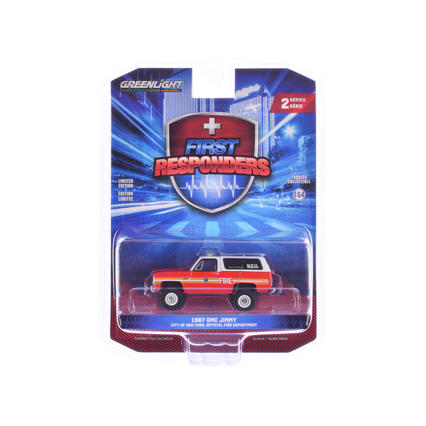Greenlight 1987 GMC Jimmy FDNY MEU Model - 1/64 Scale