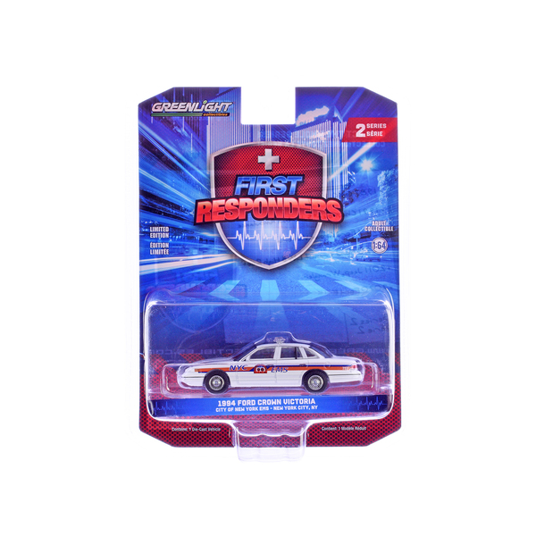 Greenlight 1994 Ford Crown Vic NYC EMS 1/64 Diecast