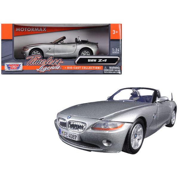 Motormax BMW Z4 Convertible Silver 1/24 Diecast Model
