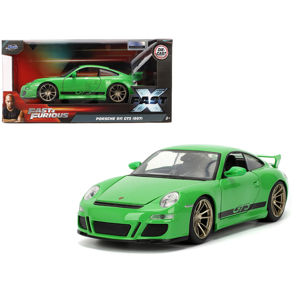 Jada Fast & Furious Porsche 911 GT3 1/24 Scale Diecast - Green/Black