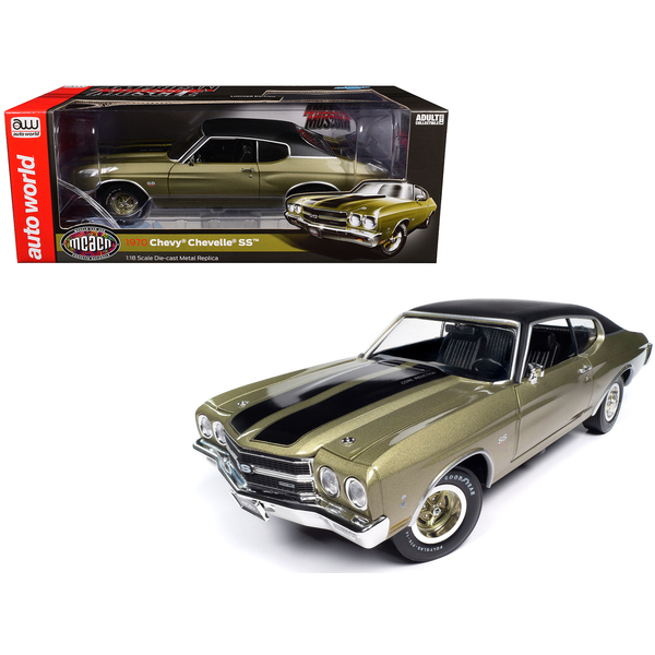 Auto World 1/18 1970 Chevy Chevelle SS Tricentennial Gold