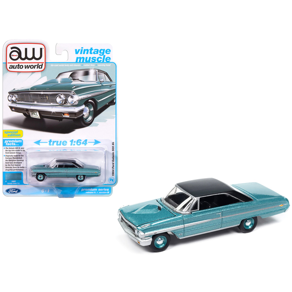Auto World 1/64 1964 Ford Galaxie 500 XL Dynasty Green