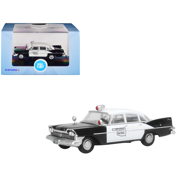 Oxford Diecast 1959 Plymouth Savoy 'Oklahoma Highway Patrol' HO