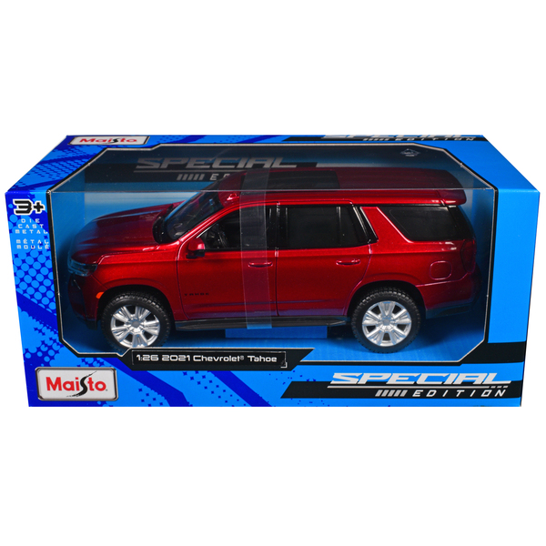 Maisto 2021 Chevrolet Tahoe Red Metallic 1/24 Diecast SUV