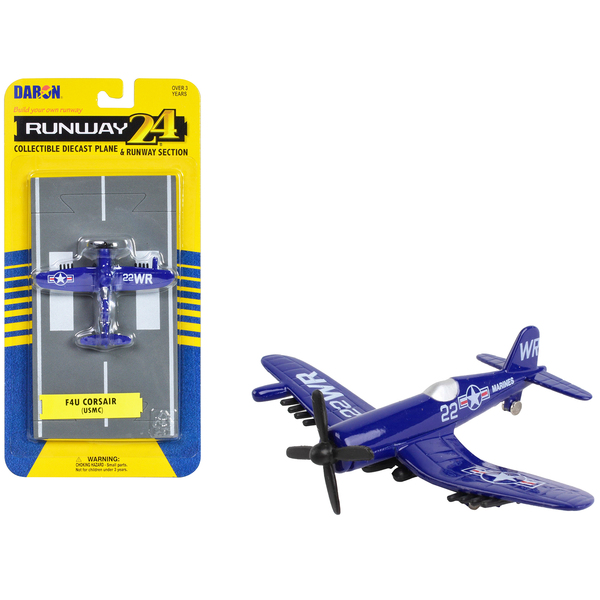 Runway24 USMC F4U Corsair Diecast Model with Runway