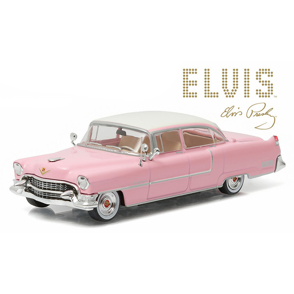 Greenlight 1955 Cadillac Fleetwood Pink Cadillac 1/43 Diecast Model
