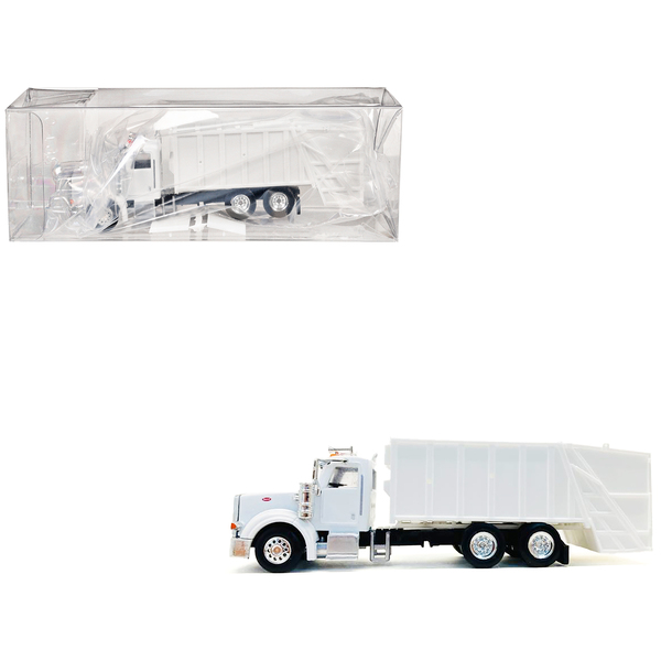 Promotex Peterbilt 367 Garbage Truck White HO Scale Model