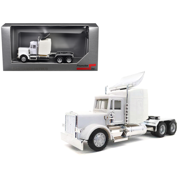 Promotex Peterbilt Sleeper Cab - White/Chrome 1/87 HO Scale