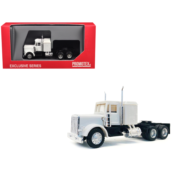 Promotex Peterbilt Sleeper Cab Truck - White 3.5 Inches HO