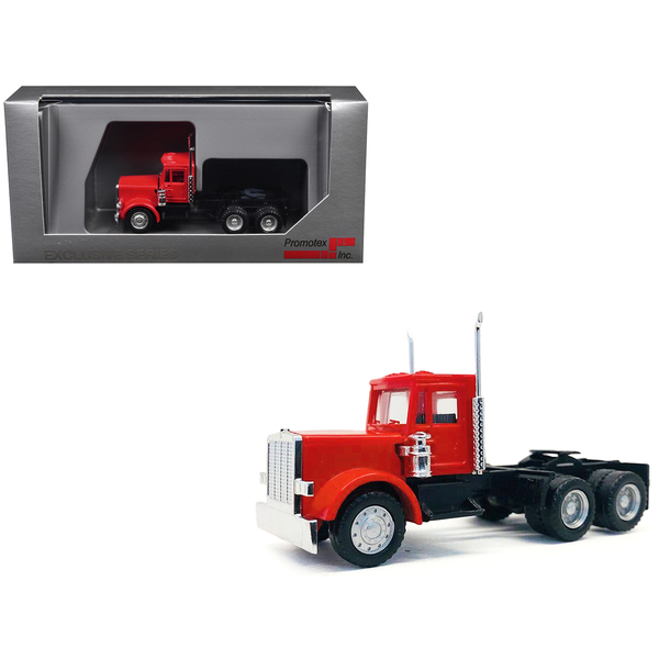 Promotex Peterbilt Short Day Cab - Red HO Scale
