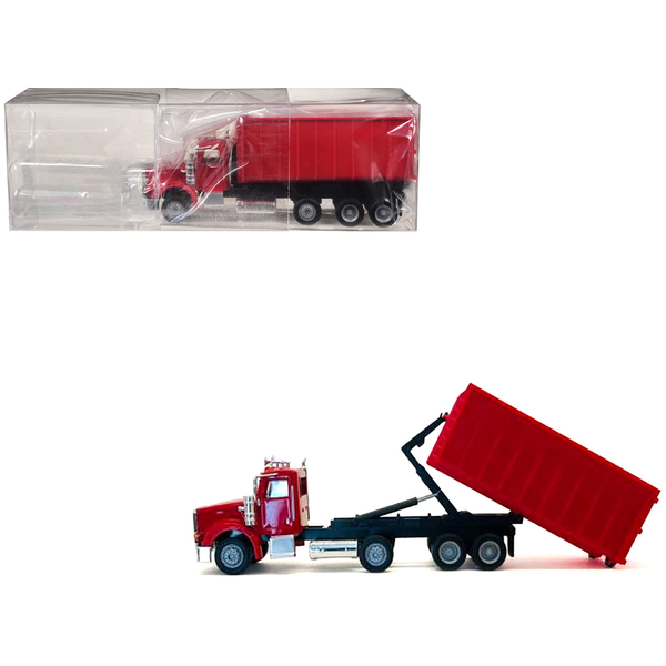 Promotex Peterbilt 367 Dump Truck - Red HO Scale