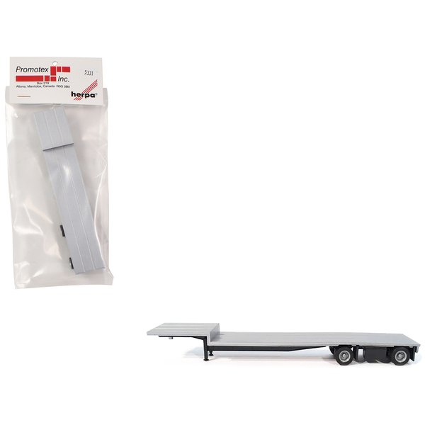 Promotex HO 6.625" 2-Axle Dropdeck Flatbed - Silver Top