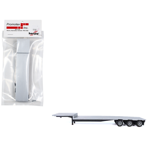 Promotex HO 6.625" 3-Axle Dropdeck Flatbed - Silver Top