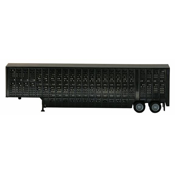 Promotex 6.6" Livestock Trailer - Black HO Scale Model