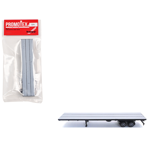 Promotex 6.75" Flatbed Trailer - Gray Top HO Scale Model