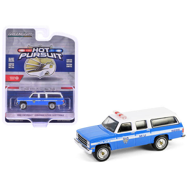 Greenlight 1990 Chevy Suburban K2500 NYPD Hot Pursuit 1/64