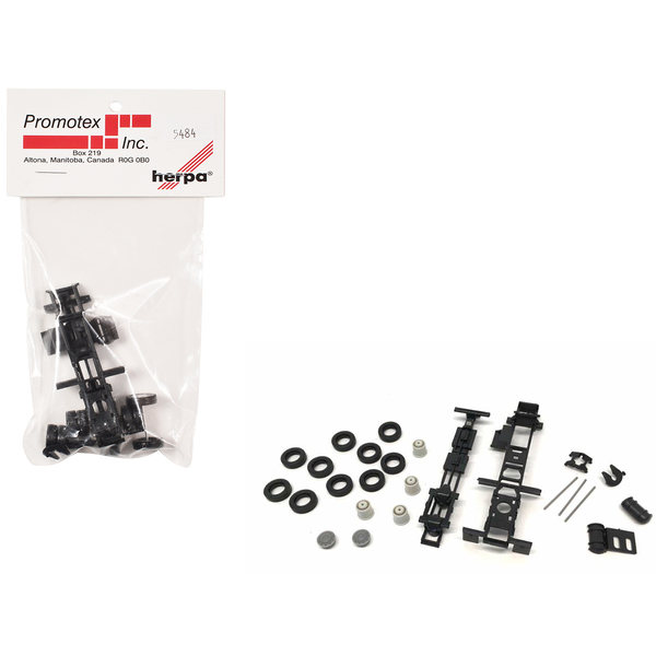 Promotex 3" HO Short Chassis Kit for Kenworth, Peterbilt, GMC