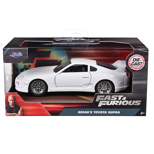 Jada Brian's Toyota Supra White Fast & Furious 7 - 1:32 Scale