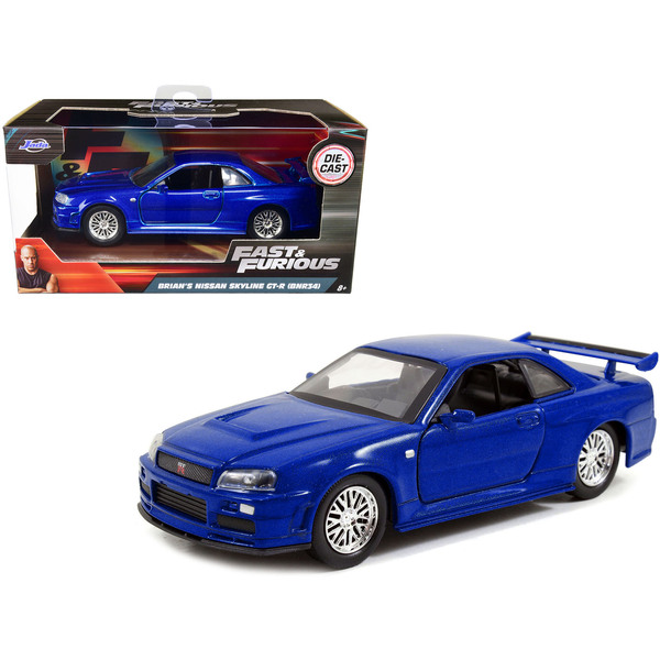 Jada Fast & Furious Brian's Nissan Skyline GT-R R34 Blue 1/32