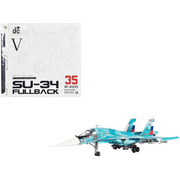JC Wings Sukhoi Su-34 Fullback Bomber - Russian Air Force, 1/72 Scale