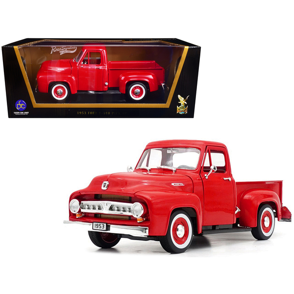 Road Signature 1953 Ford F-100 Pickup 1:18 Red Diecast Model