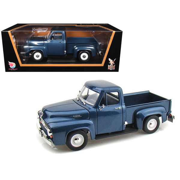 Road Signature 1953 Ford F-100 Pickup 1:18 Dark Blue Diecast