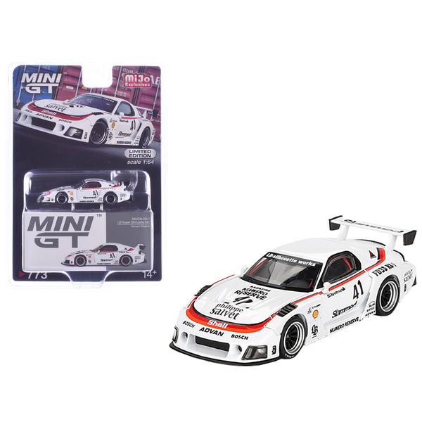 Mini GT Mazda RX-7 LB-Super Silhouette #41 White